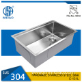 Workstation Ledge Stainless Steel Kitchen Sink Single Bowl